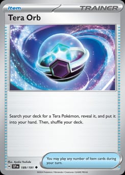 Surging Sparks Tera Orb #189 card