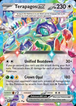 Prismatic Evolutions Terapagos ex #92 card