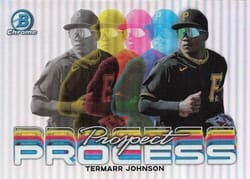 2023 Bowman Chrome Prospect Process Termarr Johnson #PRP-8 card