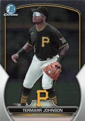 2023 Bowman Chrome Prospects Termarr Johnson #BCP-170 card