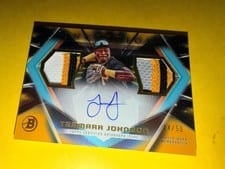 2023 Bowman Inception Autographed Dual Relics Termarr Johnson #IADR-TJ card
