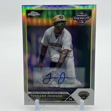 2023 Topps Pro Debut Chrome Autographs Refractor Termarr Johnson #PDC-50 card