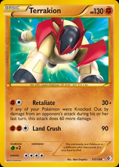 Boundaries Crossed Terrakion #151 card