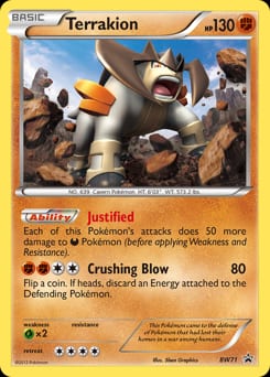 BW Black Star Promos Terrakion #BW71 card