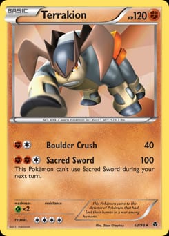 Emerging Powers Terrakion #63 card