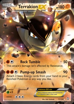 2012 Dragons Exalted Terrakion-EX #71 card