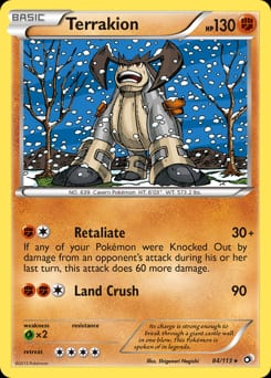 Legendary Treasures Terrakion #84 card