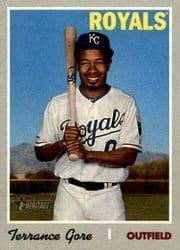 2019 Topps Heritage Base Set Terrance Gore #689 card