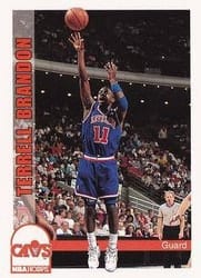 1992-93 Hoops Base Set Terrell Brandon #37 card