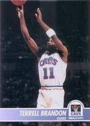 1994-95 Hoops Base Set Terrell Brandon #32 card