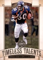 2019 Panini Legacy Timeless Talents Terrell Davis #TT-TD card