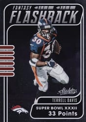 2020 Panini Absolute Fantasy Flashback Terrell Davis #19 card