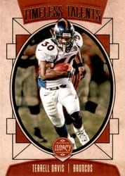 2020 Panini Legacy Timeless Talents Terrell Davis #TT-TD card