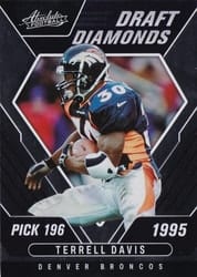 2022 Panini Absolute Draft Diamonds Terrell Davis #DD-11 card