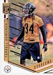 2018 Donruss Elite Base Set Terrell Edmunds #187 card