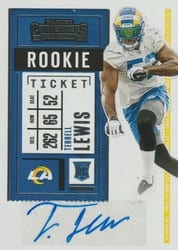 2020 Panini Contenders Base Set Terrell Lewis #173 card
