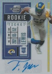 2020 Panini Contenders Optic Base Set Terrell Lewis #166 card