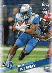 2019 Topps AAF Base Set Terrell Newby #109 card