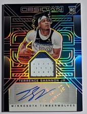 2024-25 Panini Obsidian Rookie Jersey Ink Terrence Shannon Jr. #RJI-TSJ card