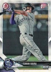 2018 Bowman Draft Base Set Terrin Vavra #BD-5 card