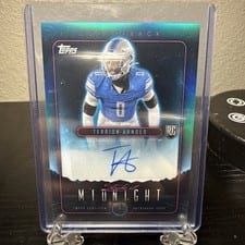 2024 Topps Midnight Stroke of Midnight Autographs Terrion Arnold #SMA-TA card