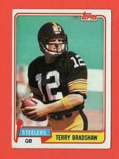 Terry Bradshaw 1981 Topps card