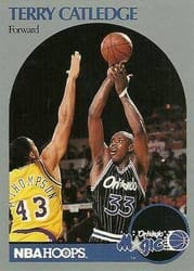 1990-91 Hoops Base Set Terry Catledge #216 card