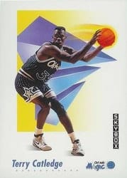 1991-92 SkyBox Base Set Terry Catledge #202 card