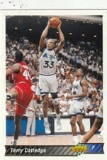 1992-93 Upper Deck Base Set Terry Catledge #196 card
