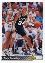 1992-93 Upper Deck Base Set Terry Cummings #168 card