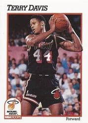 1991-92 Hoops Base Set Terry Davis #109 card