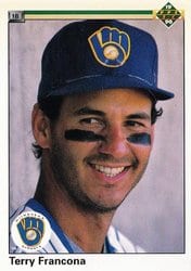 1990 Upper Deck Base Set Terry Francona #180 card