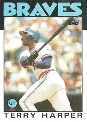 1986 Topps Base Set Terry Harper #247 card