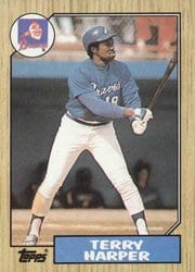 1987 Topps Base Set Terry Harper #49 card
