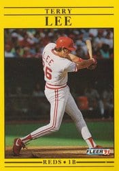 1991 Fleer Base Set Terry Lee #70 card