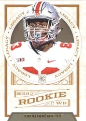 2019 Panini Legacy Base Set Terry McLaurin #196 card