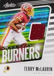 2020 Panini Absolute Absolute Burners Relics Terry McLaurin #10 card
