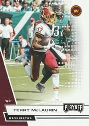 2020 Panini Playoff Base Set Terry McLaurin #176 card