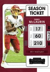 2021 Panini Contenders Base Set Terry McLaurin #98 card