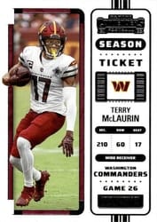 2022 Panini Contenders Base Set Terry McLaurin #99 card