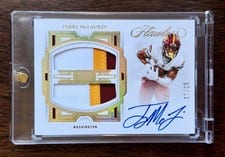 2022 Panini Flawless Dual Patch Autographs Terry McLaurin #DPA-TM card