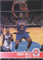 1994-95 Hoops Base Set Terry Mills #62 card