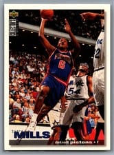 1995-96 Collector's Choice Base Set Terry Mills #214 card