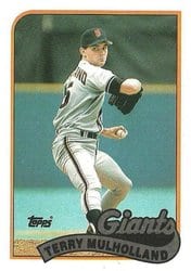 1989 Topps Base Set Terry Mulholland #41 card