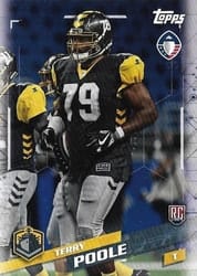 2019 Topps AAF Base Set Terry Poole #142 card