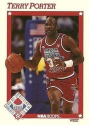 1991-92 Hoops Base Set Terry Porter #269 card