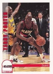 1992-93 Hoops Base Set Terry Porter #193 card
