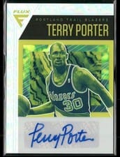 2020-21 Panini Flux Flux Signatures Terry Porter #FLS-TPO card