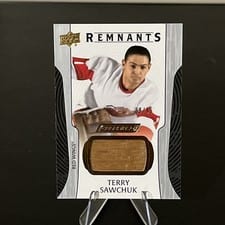 2024-25 Upper Deck Engrained Icons Remnants Terry Sawchuk #R-TY card