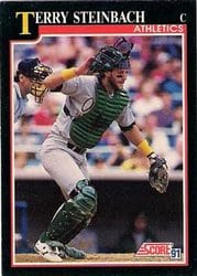 1991 Score Base Set Terry Steinbach #780 card